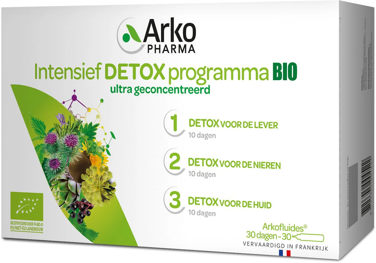 Arkopharma Intensief Detox Programma Bio Drinkampullen 30ST