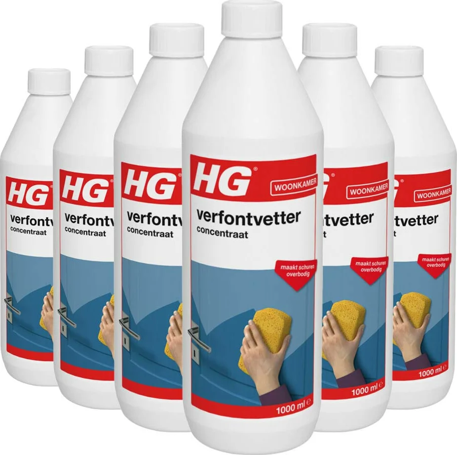 6x HG Verfontvetter Concentraat 1 liter