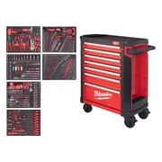 Milwaukee TOOLGUARD™ Gevulde stalen gereedschapswagen rood 78cm automotive 337-delig - 4932500753