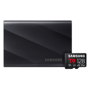 Samsung T9 Portable SSD 2TB Zwart + Samsung MicroSDXC T9 128GB 200MB/s