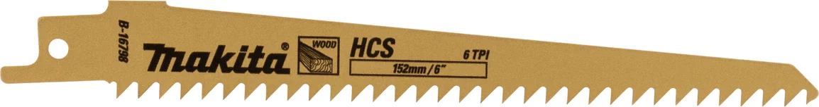 Makita B-16798 Reciprozaagblad Hout 130mm
