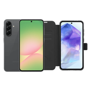 Samsung Galaxy A56 128GB Zwart 5G + BlueBuilt Book Case Zwart