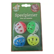 Boon Kattenspeelgoed Bal met Bel 4 stuks