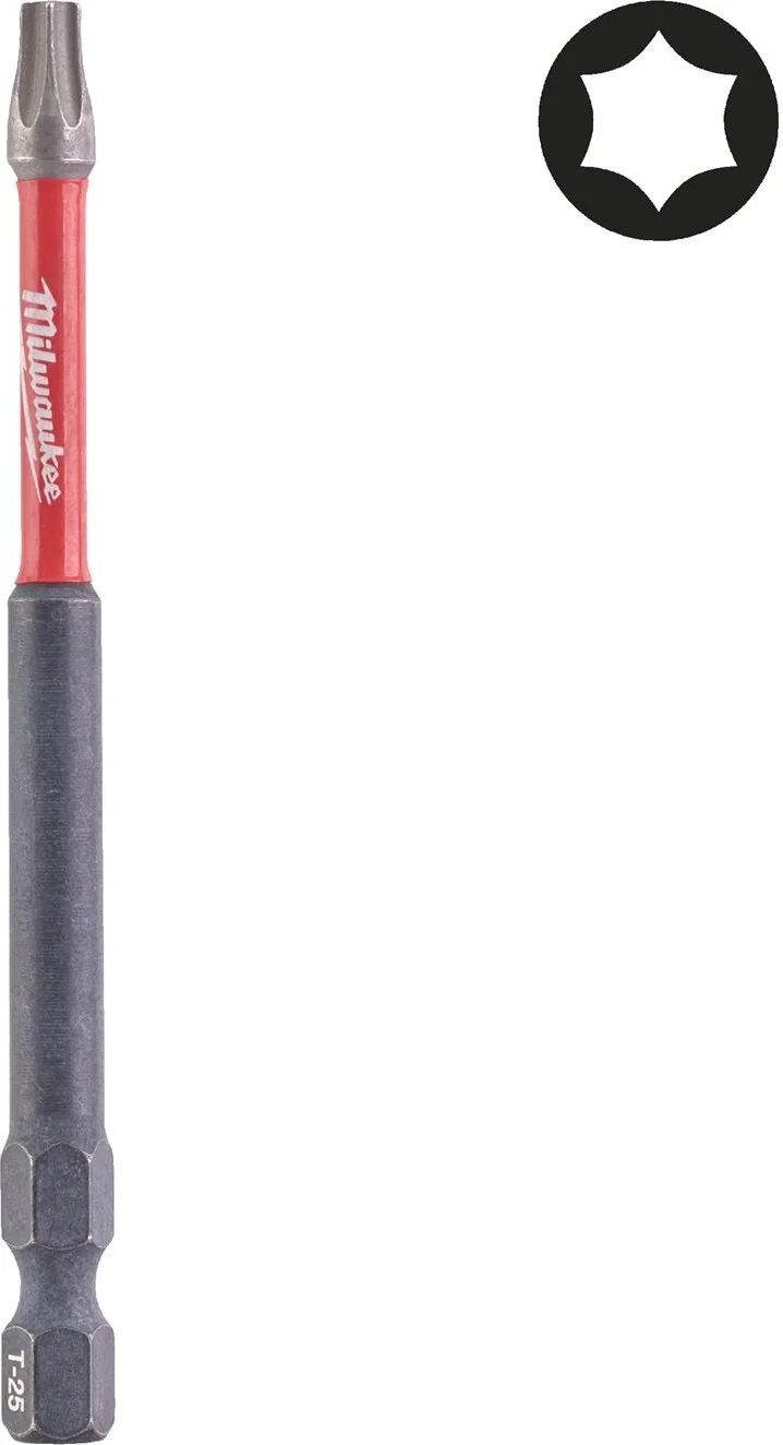 Milwaukee SHOCKWAVE™ IMPACT DUTY schroefbit TX25 x 90 mm VE=1 - 4932430883