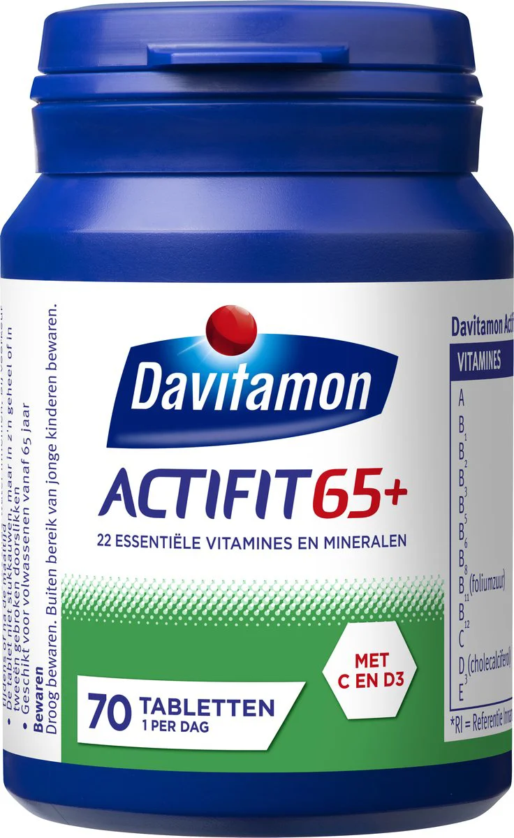 Davitamon Actifit 65+ 70 tabletten
