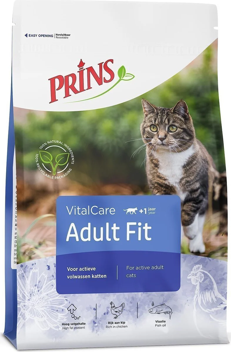 Prins VitalCare Adult Fit Kattenvoer 10 kg