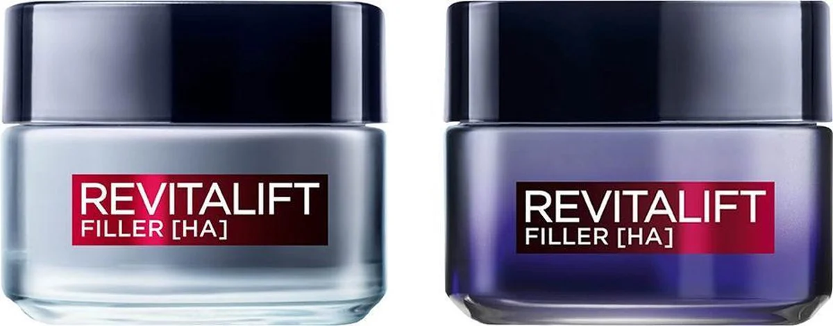 L'Oréal Revitalift Filler (HA) - Dagcrème 1x 50 ml & Nachtcrème 1x 50 ml - Pakket
