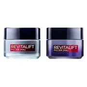 L'Oréal Revitalift Filler (HA) - Dagcrème 1x 50 ml & Nachtcrème 1x 50 ml - Pakket