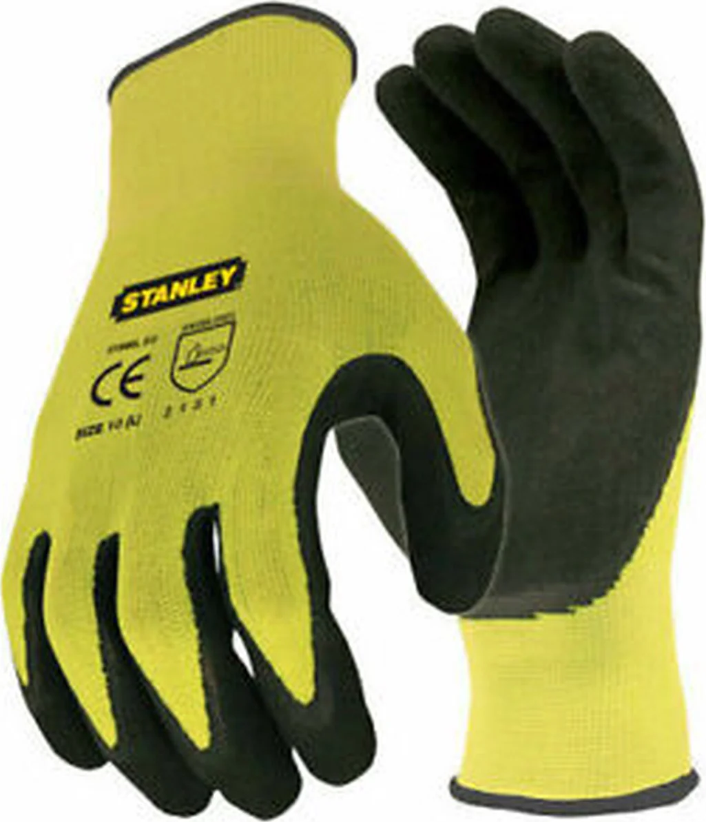 Stanley SY890L Handschoenen maat 10/L - SANDY FOAM GRIPPER