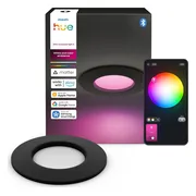 Philips Hue Inbouwspot Slim - White and Color - 90mm - Zwart