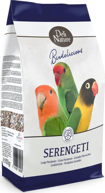 Deli Nature Grote Parkieten Serengeti Birdelicious 800 gr