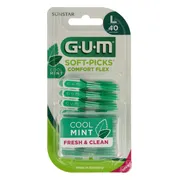 GUM Soft Picks Comfort Flex Cool Mint Large 40ST