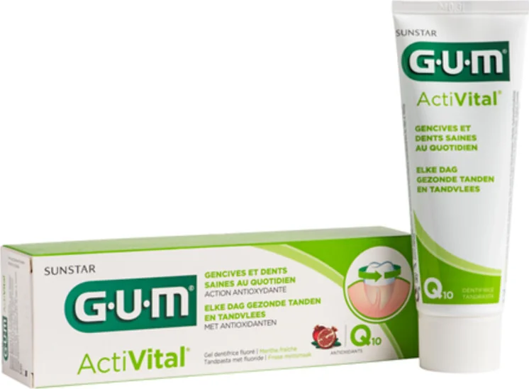 4x GUM Tandpasta ActiVital 75 ml