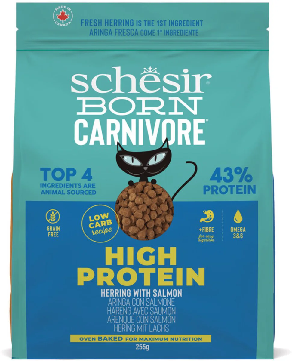 Schesir Born Carnivore Kattenvoer Herring & Salmon 255 gr