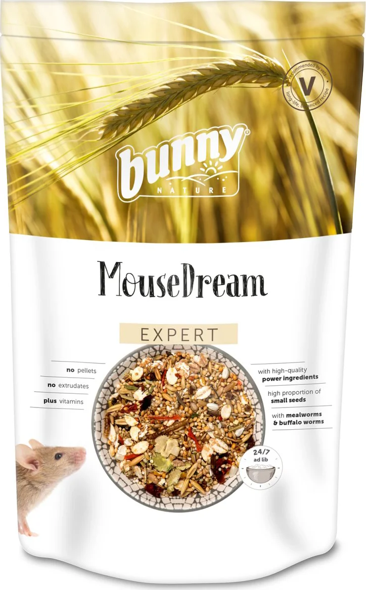 Muizenvoer Bunny Nature - Eiwitrijke Muizendroom 500 Gr - Natuurlijke Voeding Zonder Kunstmatige Toevoegingen