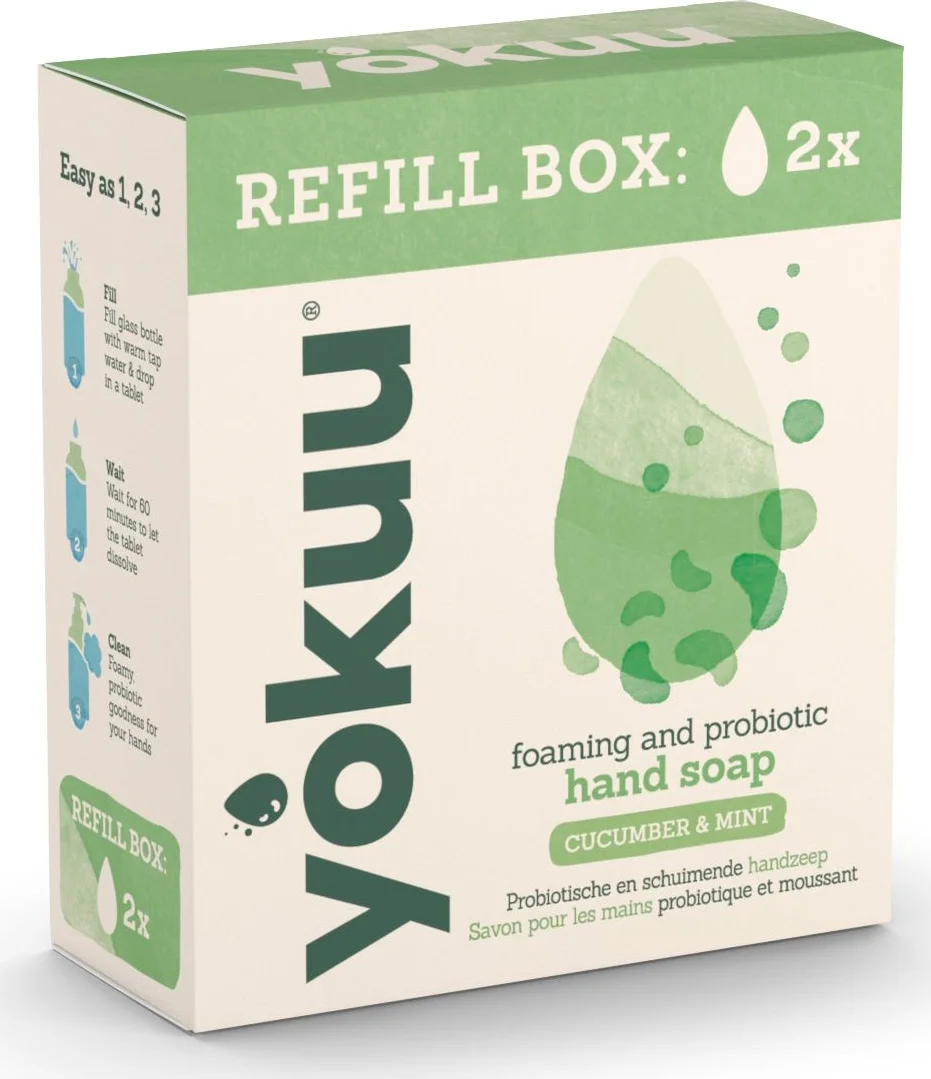 Yokuu Handzeep Cucumber Mint Refill Box 2ST