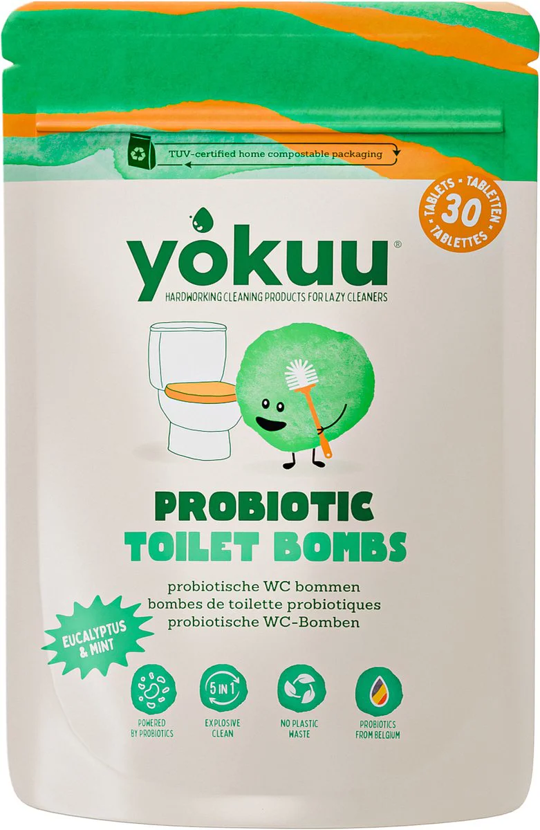 Yokuu 3-in-1 Toilet Bom Eucalyptus & Munt 30ST