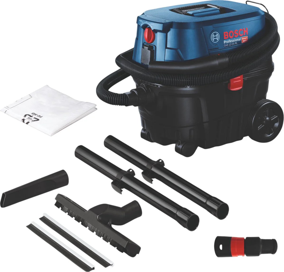 Bosch Professional GAS 12-25 PL Nat- en droogstofzuiger 1250W - 060197C100