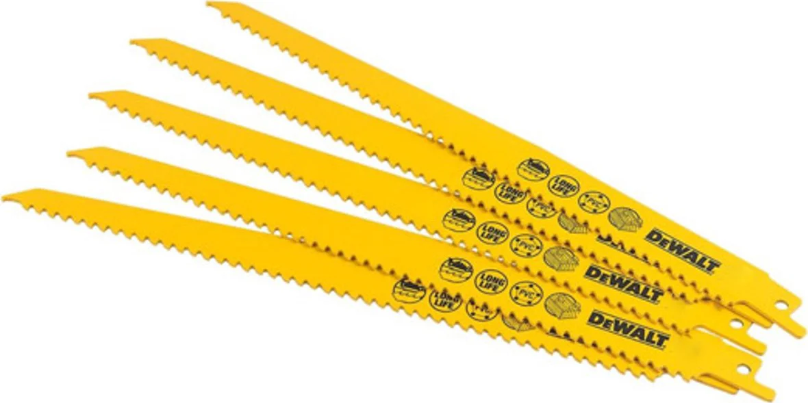 DeWALT DT2363 Reciprozaagblad hout grof 228mm. VE=5