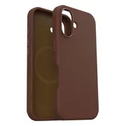 OtterBox Symmetry Apple iPhone 16 Back Cover met MagSafe Magneet Leer Bruin