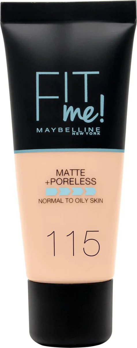 3x Maybelline Fit Me Matte + Poreless Foundation 115 Ivory