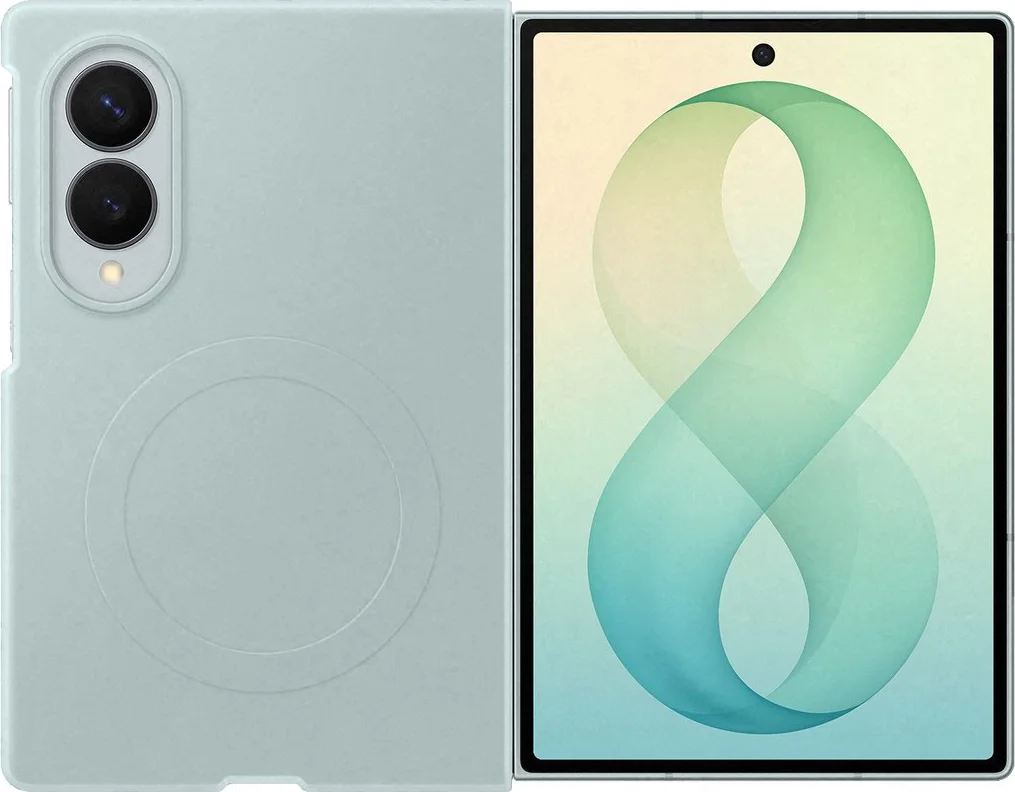 Samsung Galaxy Z Fold 8 Siliconen Back Cover met Magneet Groen