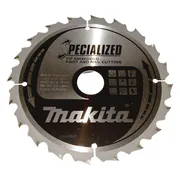 Makita B-33102 Cirkelzaagblad Hout (noest/spijker) | Embedded Tip | 185 x 30 mm | 20-tands