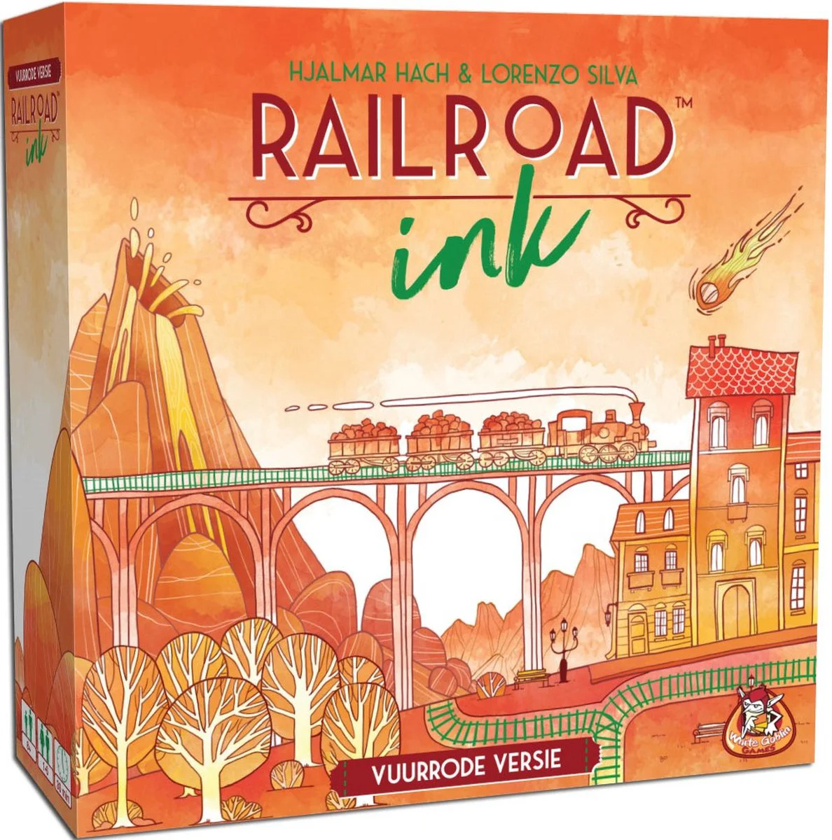 Railroad Ink Vuurrode versie