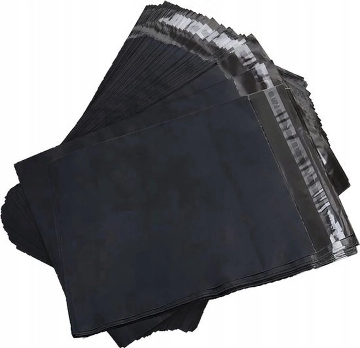 50 stuks mooie zwarte verzendzakken sterke zakken 50 micron Verzendzakken voor kleding webshop (M) 320 x 420 mm / A3 Verzendenveloppen / Poly Mailer / Koerierszakken / Coex zakken