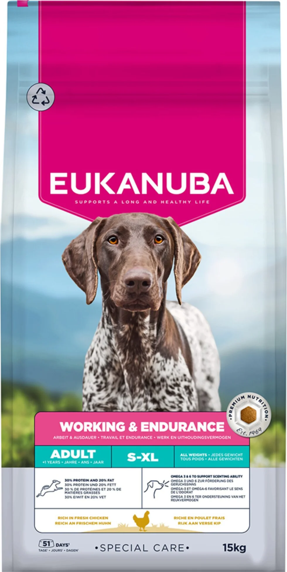 Eukanuba Hondenvoer Droog Special Care Adult Working & Endurance 15 kg