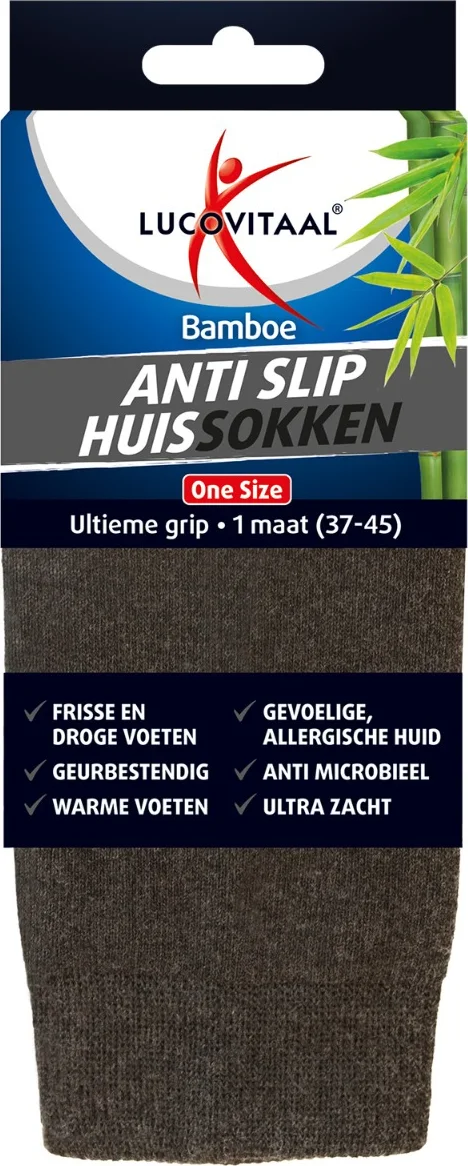 Lucovitaal Anti Slip Huissokken 1PR