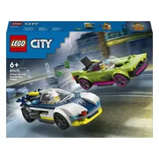 LEGO City Politiewagen en snelle autoachtervolging 60415