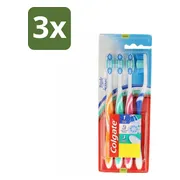 3x Colgate Tandenborstel Triple Action Medium 4 stuks