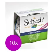 10x Schesir Hondenvoer Puppy Kip Aloe in Gelei 150 gr