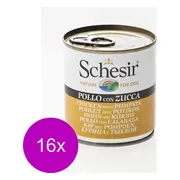16x Schesir Hondenvoer Kip Pompoen in Gelei 285 gr