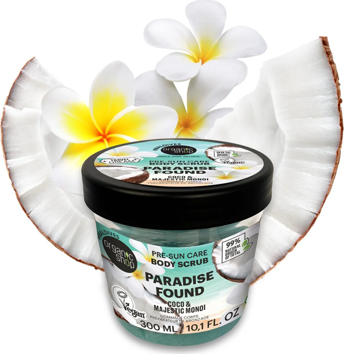 Organic Shop Body Scrub Paradise Found 300ML