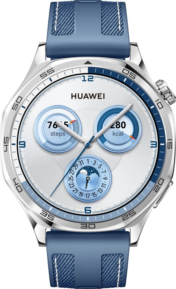 Huawei Watch GT5 Zilver/Blauw 46mm
