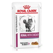 48x Royal Canin Kattenvoer Nat Renal Kip 85 gr