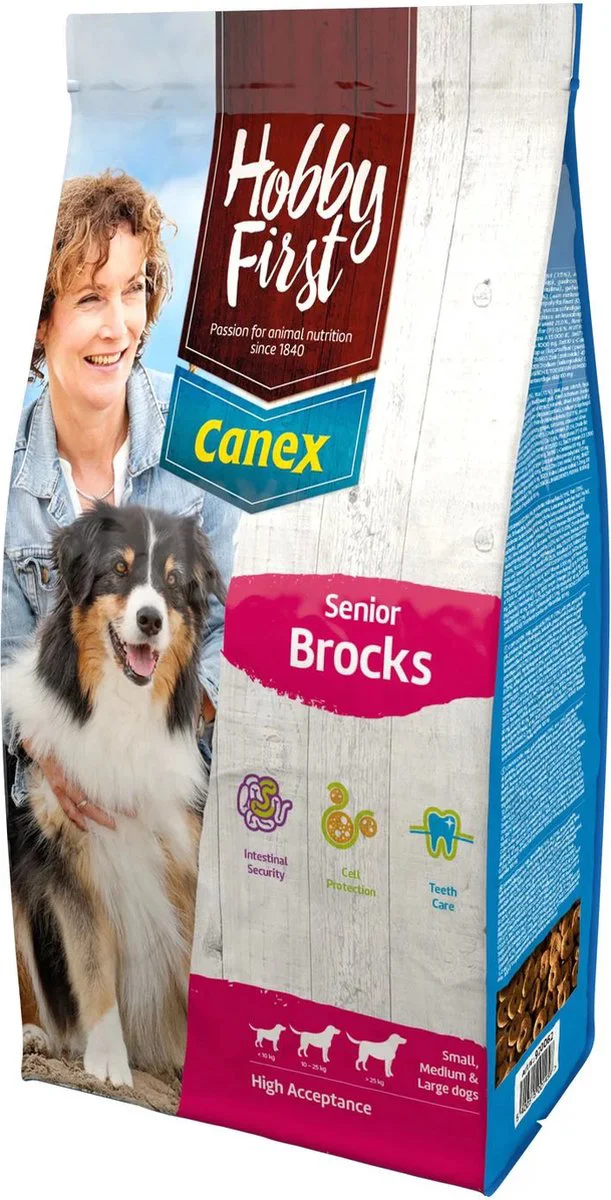 HobbyFirst Canex Hondenvoer Senior Brocks 12 kg