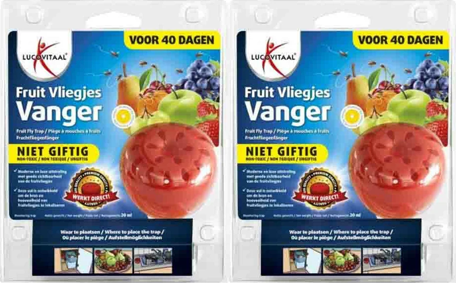 2x Lucovitaal Fruit Vliegjes Vanger 20 ml
