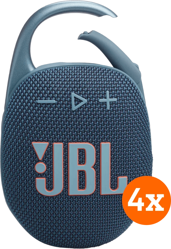 JBL Clip 5 Blauw 4-pack