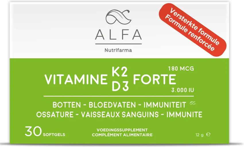 Alfa Vitamine K2 & D3 Forte Softgels 30SG
