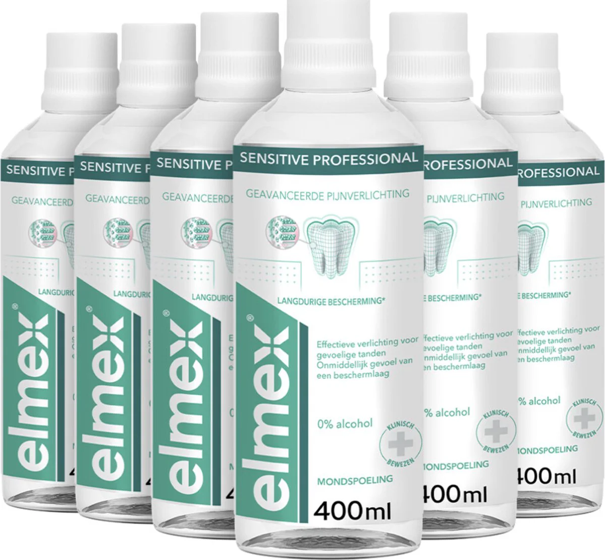 6x Elmex Mondspoeling Sensitive Professional 400 ml