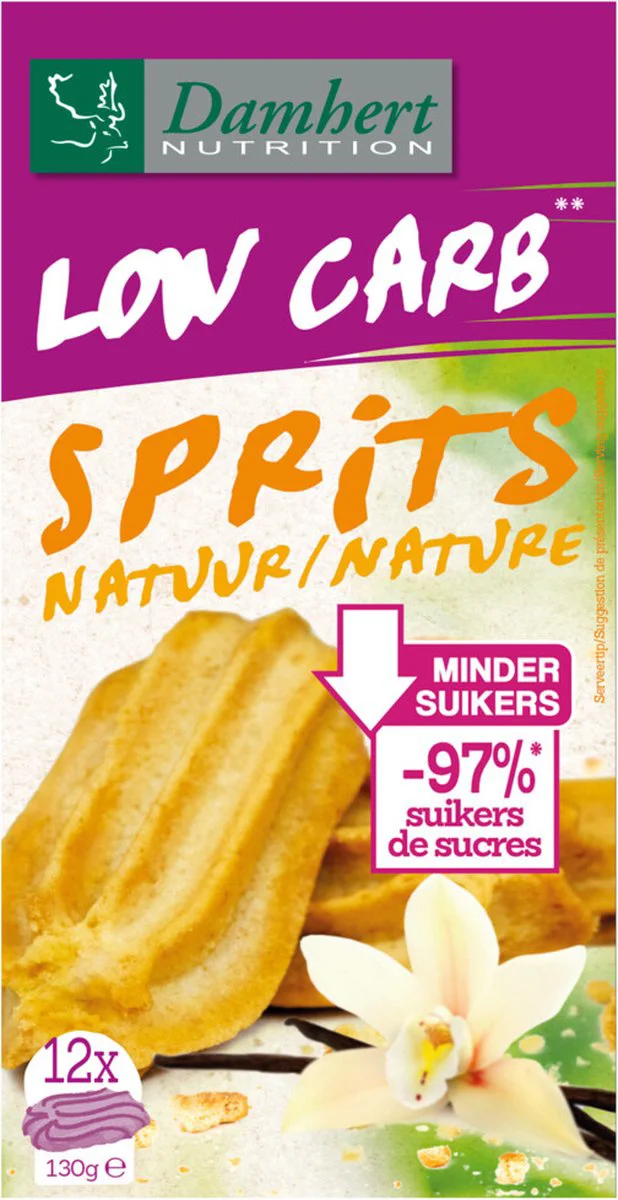 Damhert Low Carb Sprits Natuur 130GR
