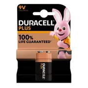 10x Duracell Alkaline Batterijen Plus 100 9V