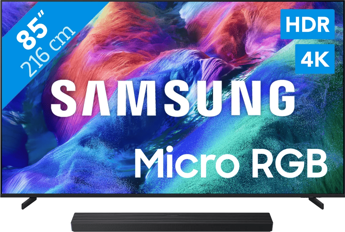 Samsung Micro RGB 85" R85H (2026) + Samsung HW-QS90H (2026)