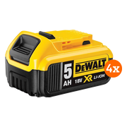 DeWalt DCB184-XJ 18V 5,0 Ah Accu 4-pack