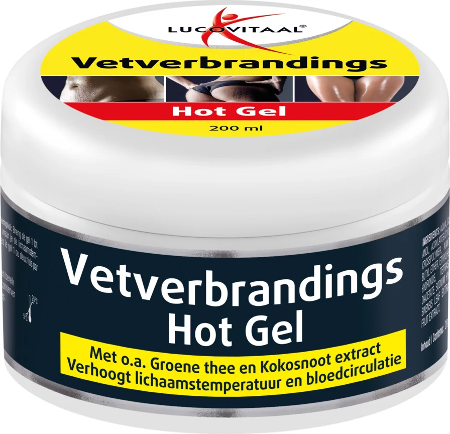 3x Lucovitaal Vetverbrandings Hot Gel 200 ml
