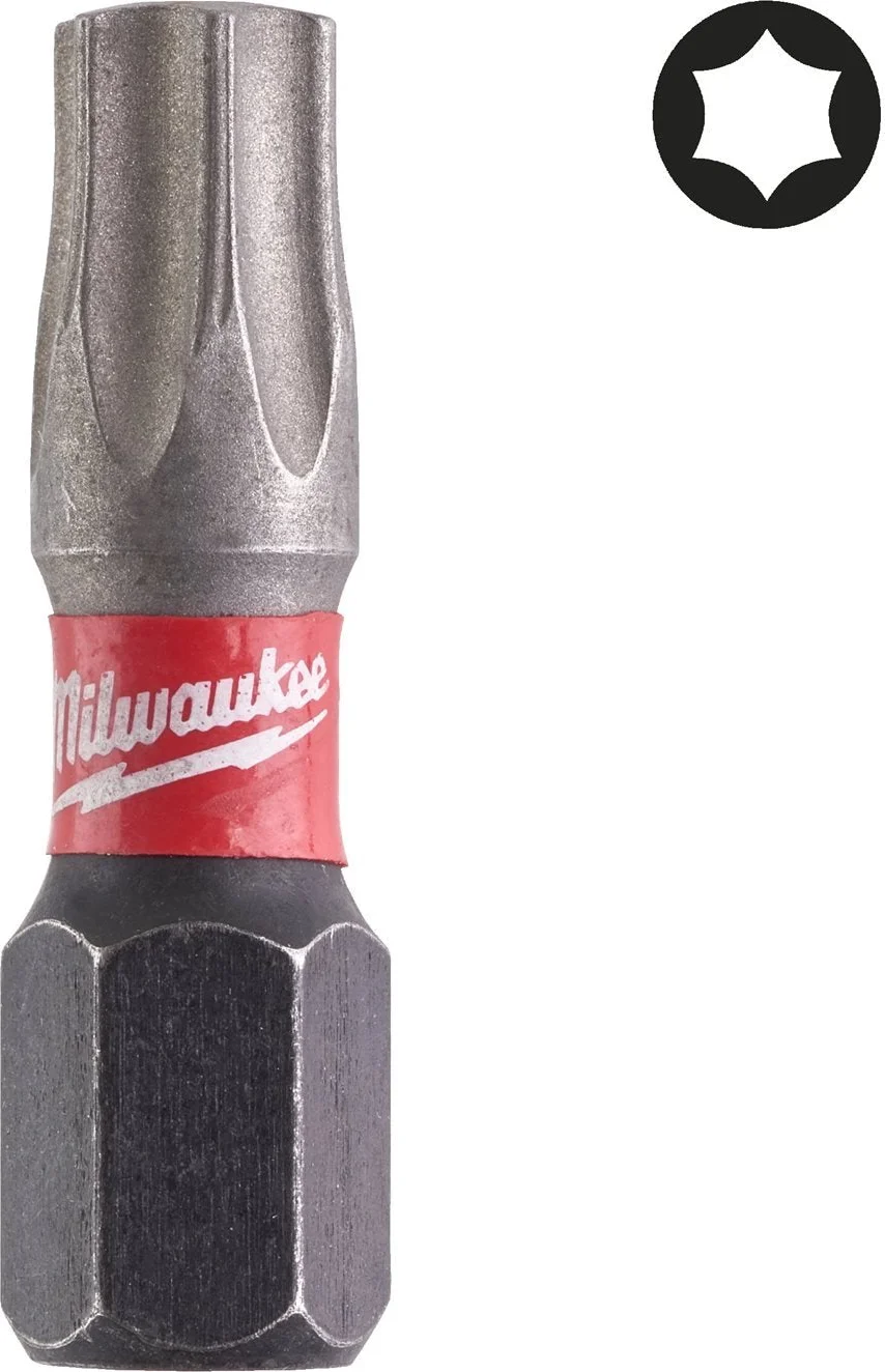 Milwaukee SHOCKWAVE™ IMPACT DUTY schroefbits TX30 x 25 mm VE=2 - 4932430885