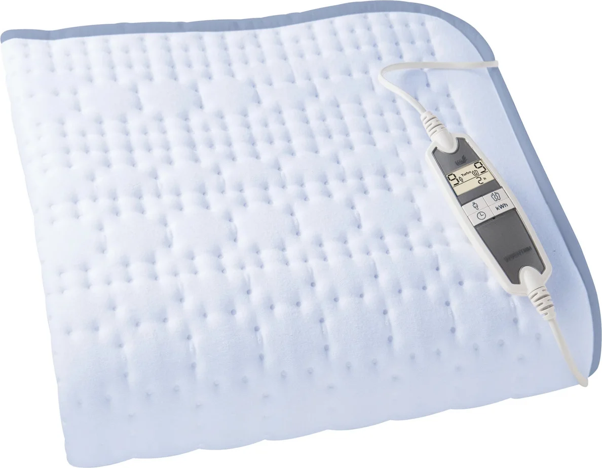 Inventum HN197VB elektrische onderdeken 160x80 cm - 1 persoons - Warmtedeken - 9 warmtestanden - Aparte voetzone - Anti-allergie - Antibacterieel - Turbostand - Fleece - Wit